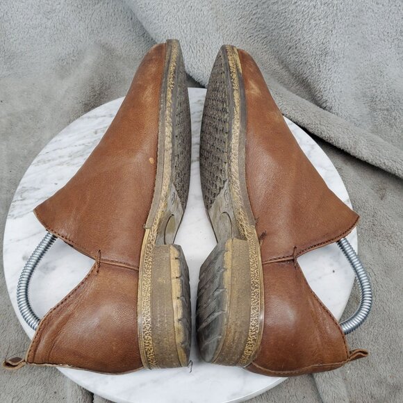 Very Volatile Shoes Womens Size 7 Brown Leather Graham Ankle Boots *Read* - Picture 8 of 10